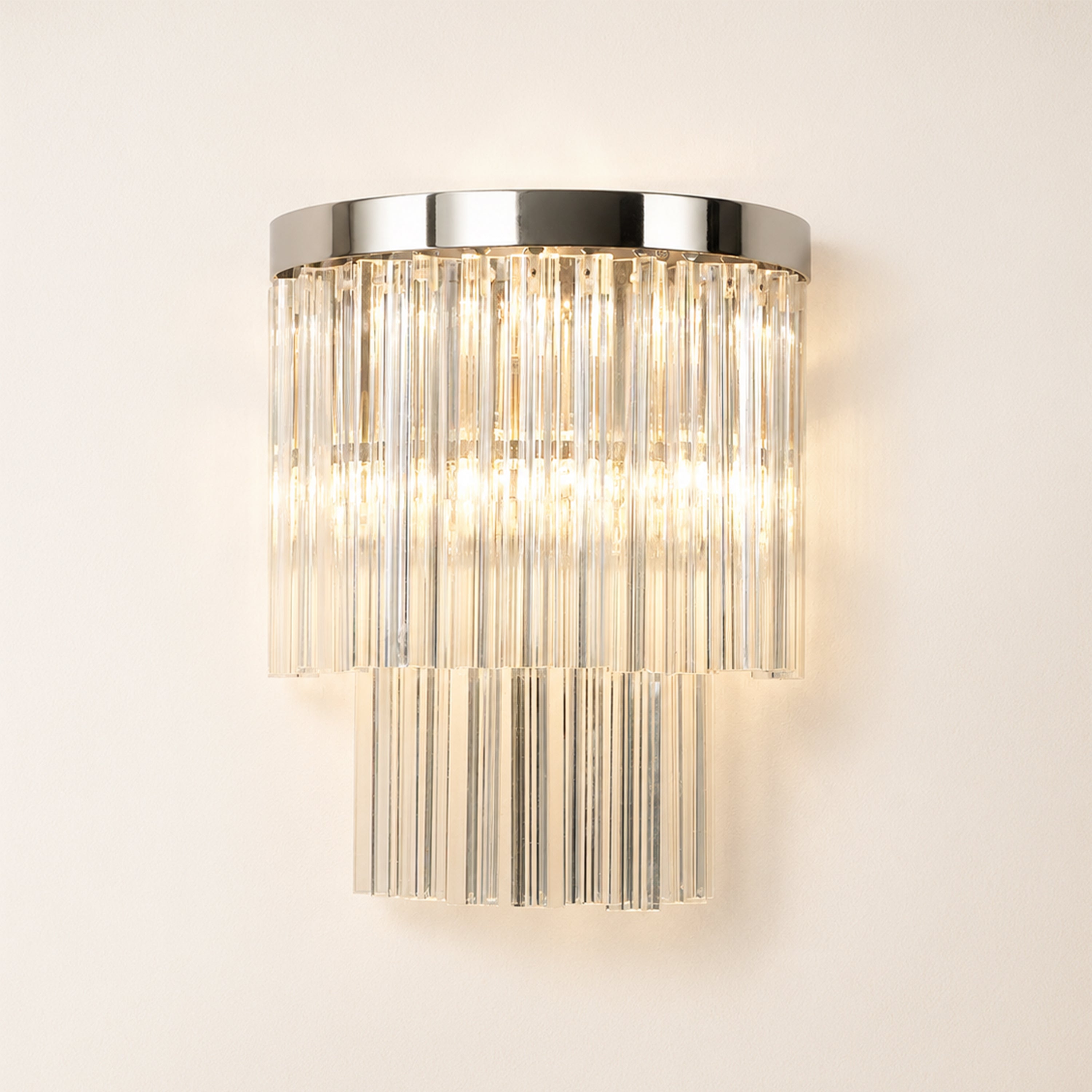 Prismari Tiered Glass Wall Sconce