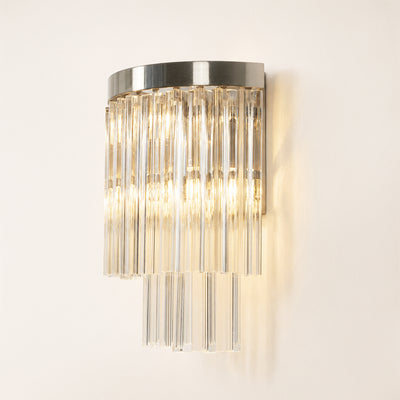 Prismari Tiered Glass Wall Sconce