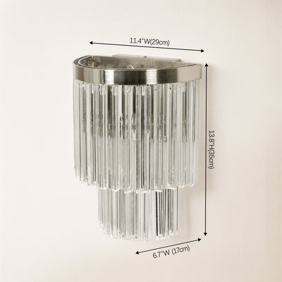 Prismari Tiered Glass Wall Sconce