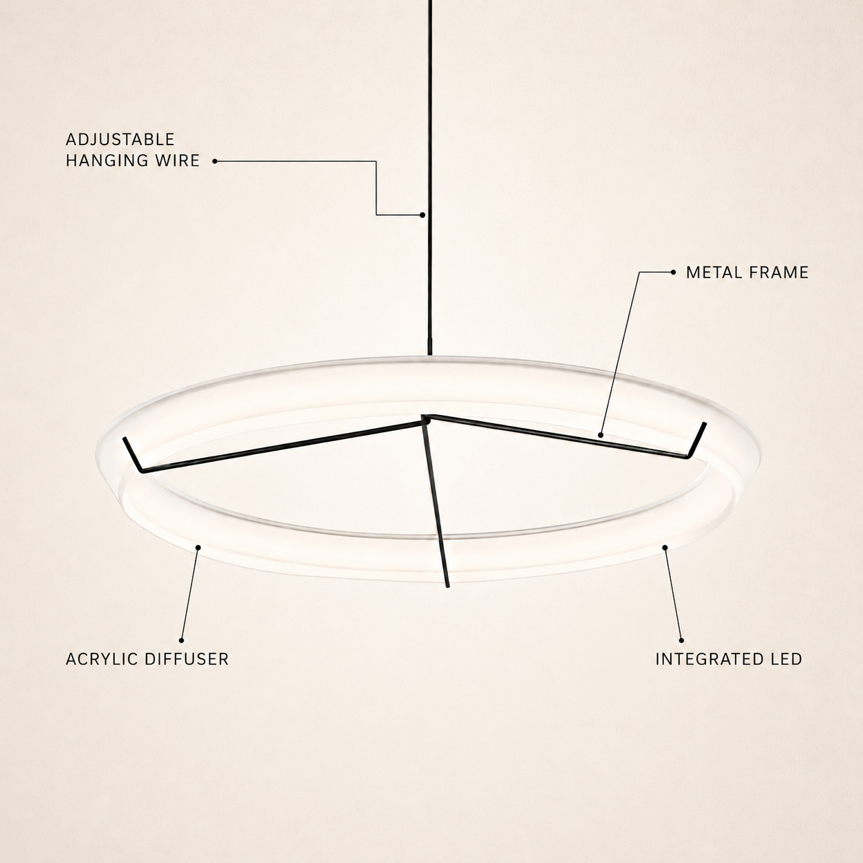 Vellure Acrylic Pendant