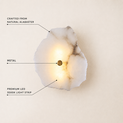 Arscelia Alabaster Linear Wall Sconce