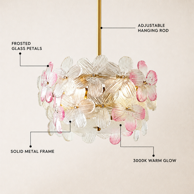 Blumea Cluster Glass Flush Mount