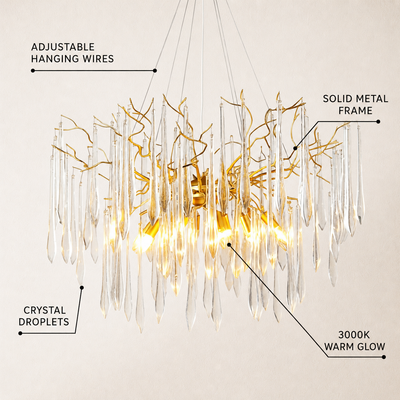 Aurevia Funnel Glass Chandelier