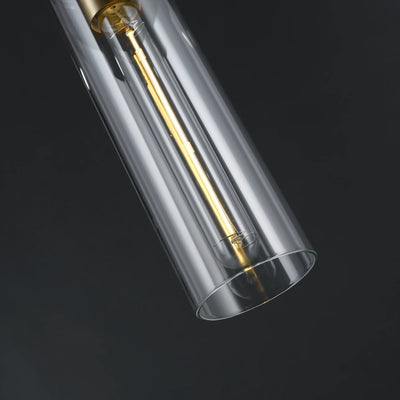 Cylora Glass Tube Pendant 4"H