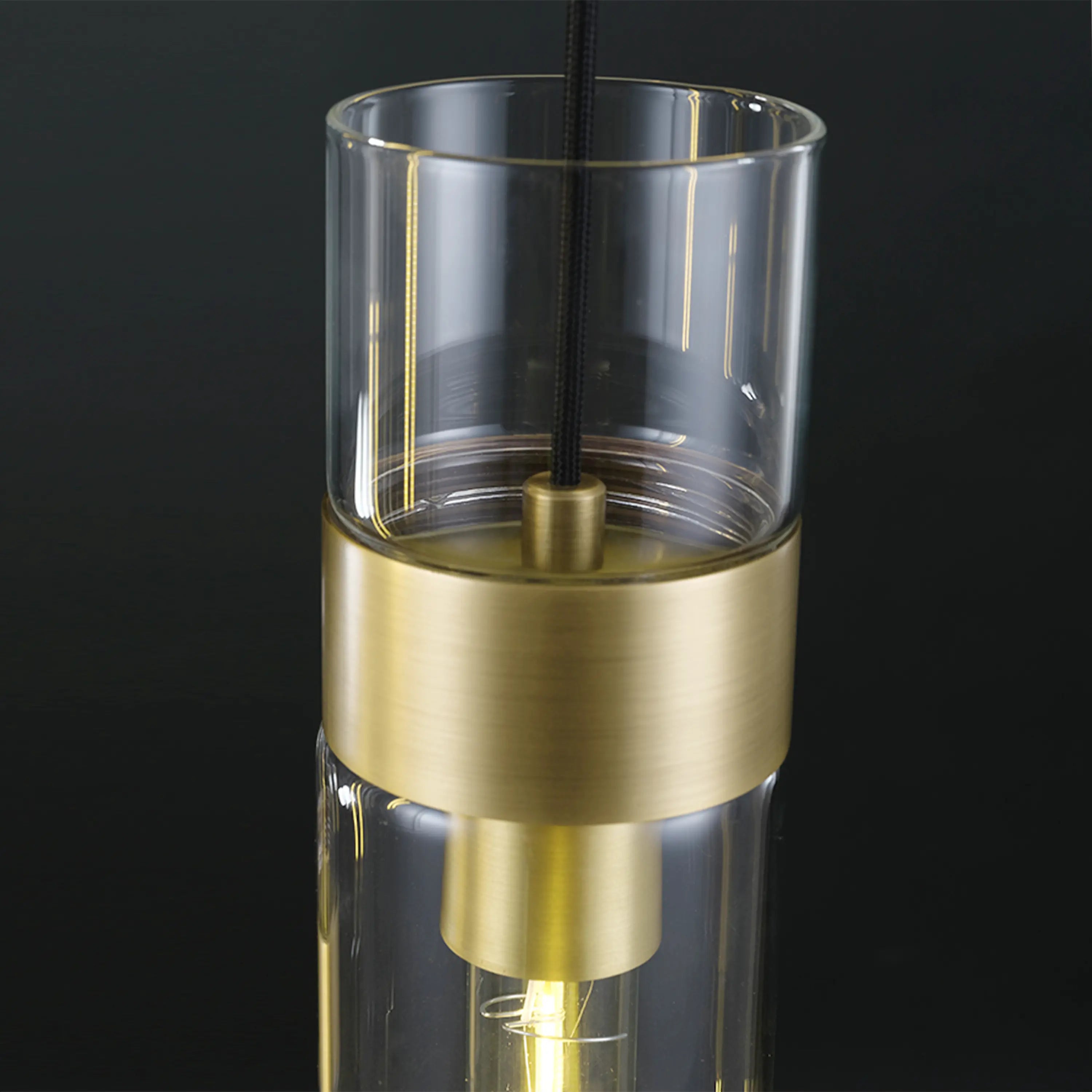 Cylora Glass Tube Pendant 8.9cmH