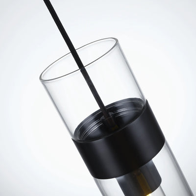 Cylora Glass Tube Pendant 4"H