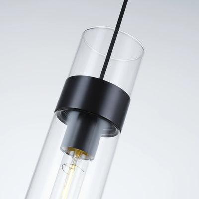 Cylora Glass Tube Pendant 4"H