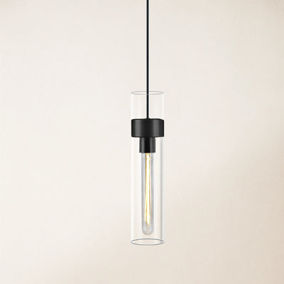 Cylora Glass Tube Pendant 4"H