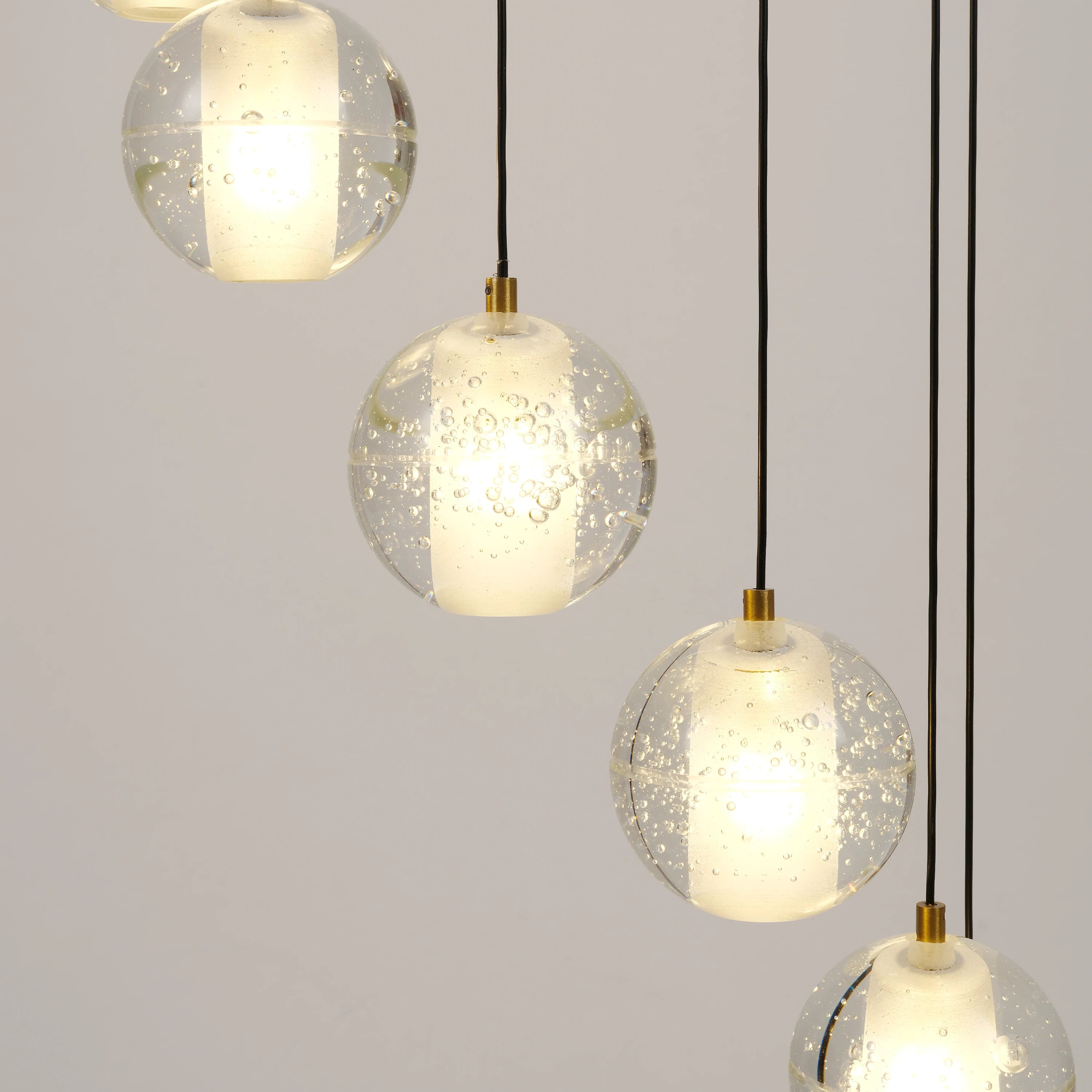 Pearl Ball Ceiling Round Chandelier 51cm D