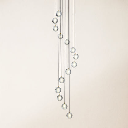 Pearl Ball Ceiling Round Chandelier 51cm D