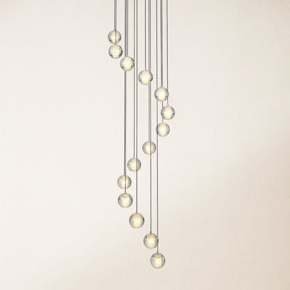 Pearl Ball Ceiling Round Chandelier 51cm D