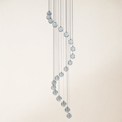 Pearl Ball Ceiling Round Chandelier 65cm D