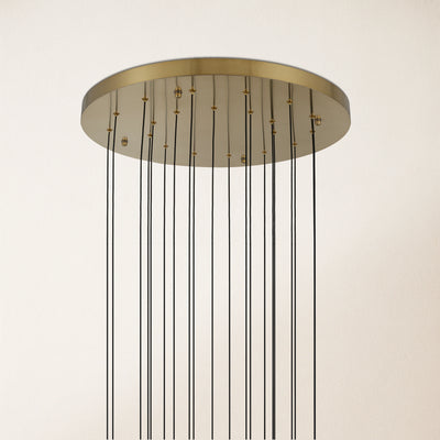Pearl Ball Ceiling Round Chandelier 20"D