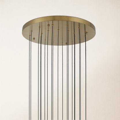 Pearl Ball Ceiling Round Chandelier 51cm D