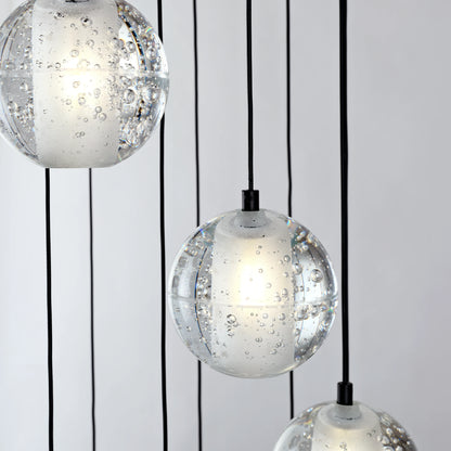 Pearl Ball Ceiling Round Chandelier 51cm D