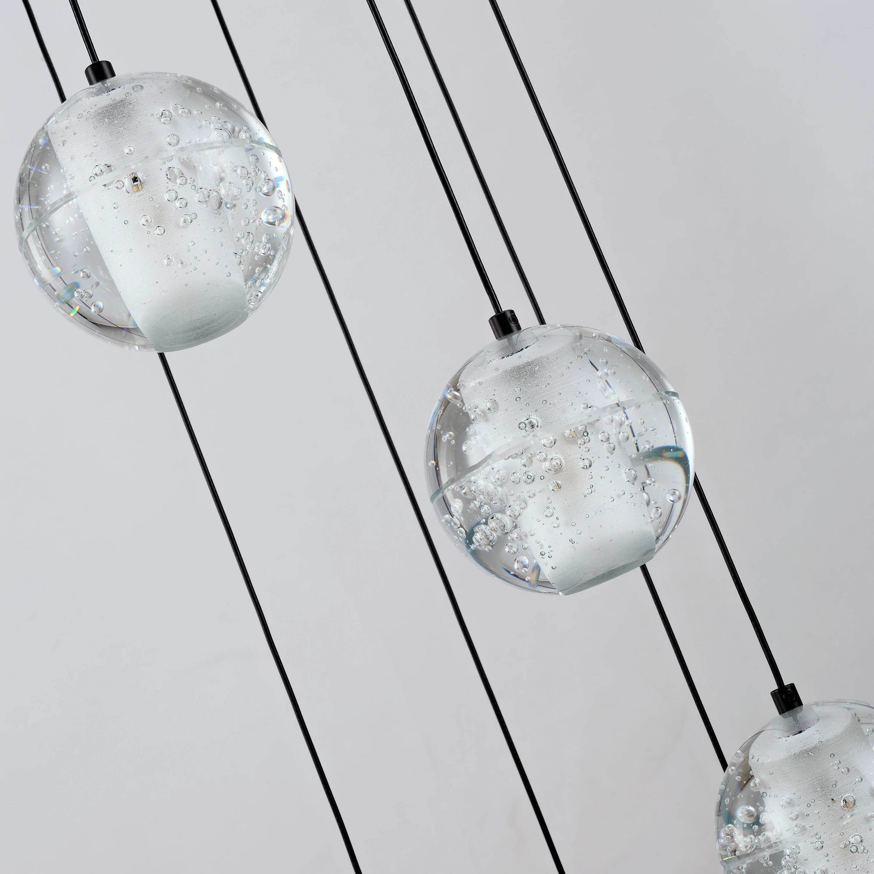 Pearl Ball Ceiling Round Chandelier 51cm D