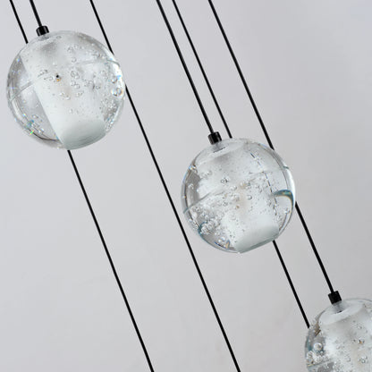 Pearl Ball Ceiling Round Chandelier 51cm D