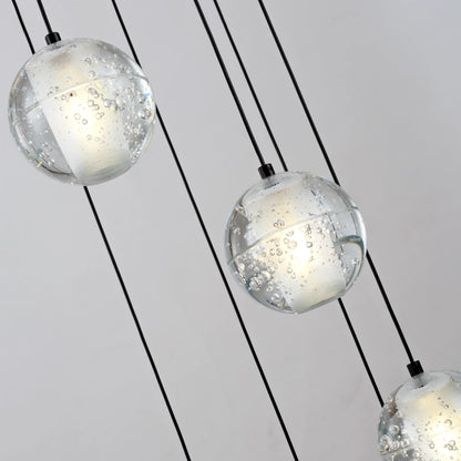 Pearl Ball Ceiling Round Chandelier 51cm D