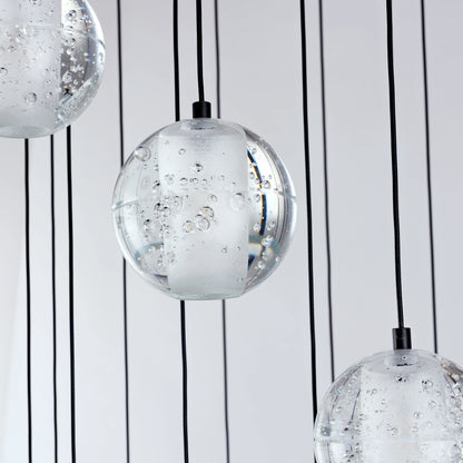 Pearl Ball Ceiling Round Chandelier 51cm D