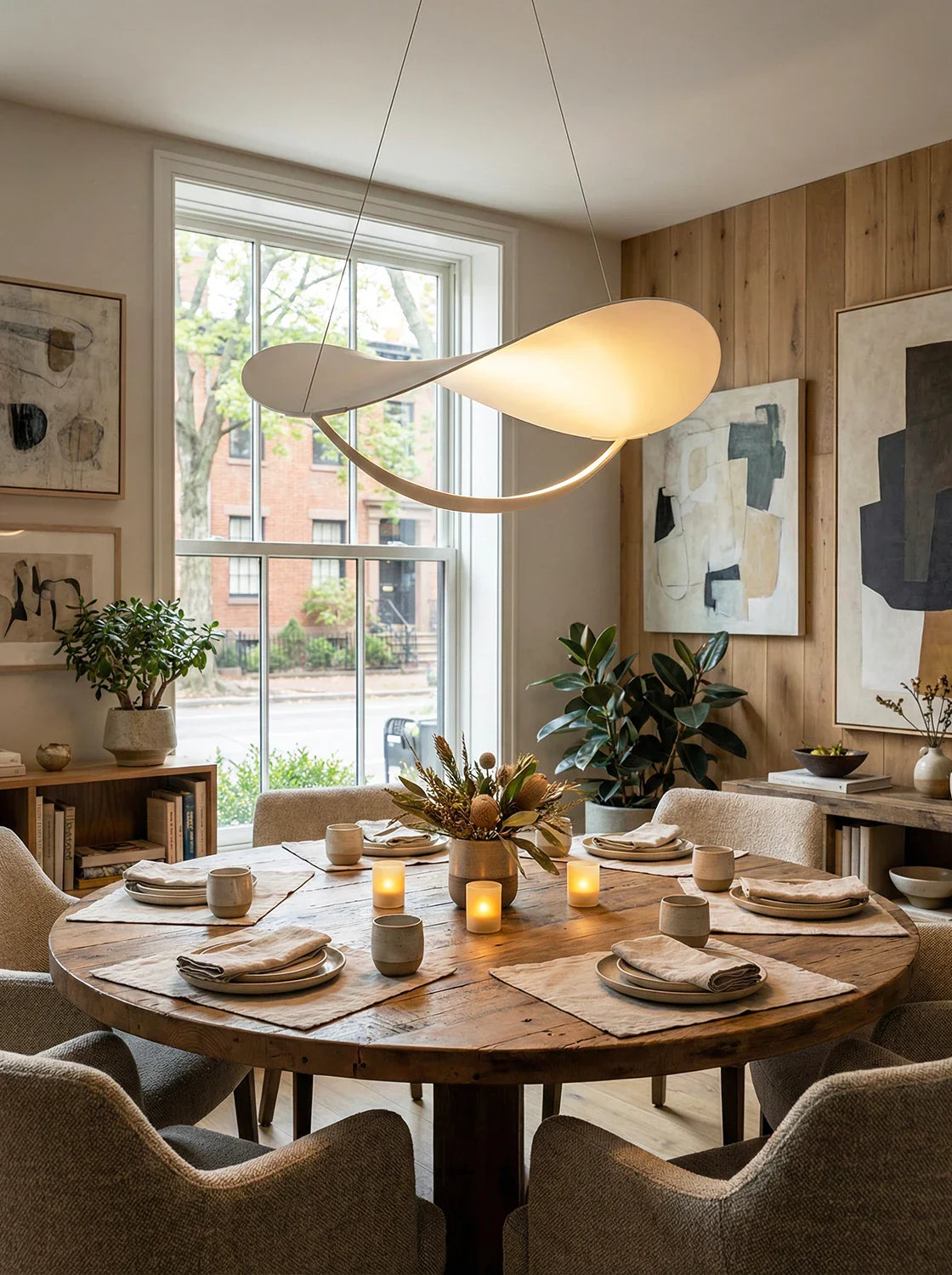 Luvra Floating Arc Pendant Light