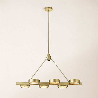 Armlo Rectangle Crystal Chandelier 137cm W