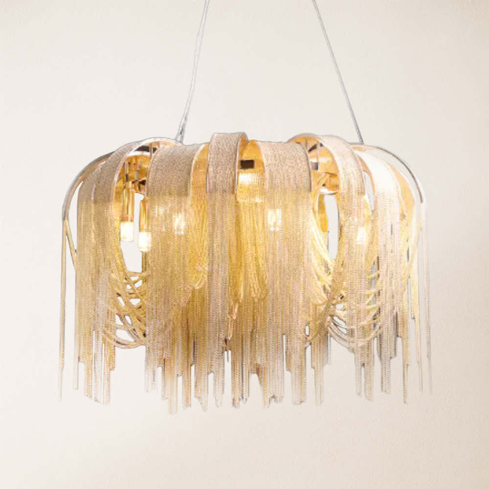 Teresa  Cadena Chain Tassel Modern Chandelier 80cm D