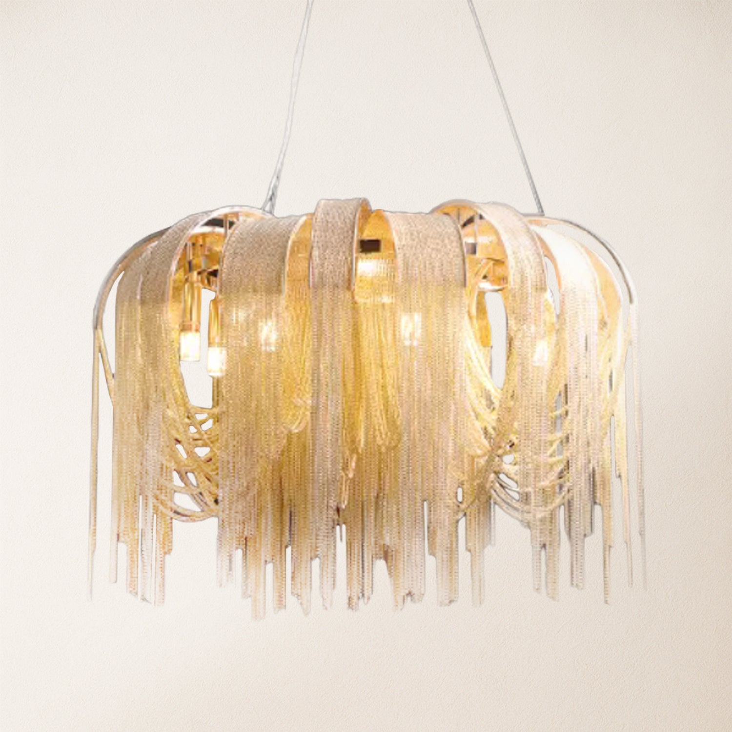 Teresa  Cadena Chain Tassel Modern Chandelier 80cm D