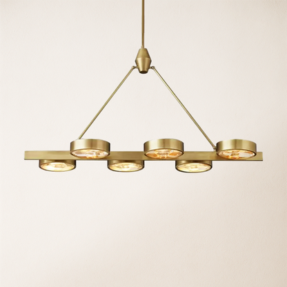 Armlo Rectangle Crystal Chandelier 137cm W