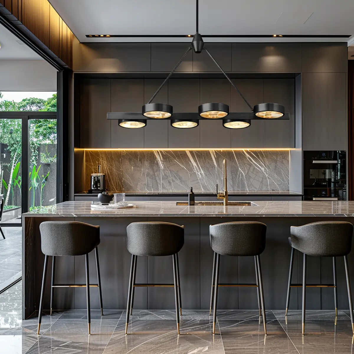 Armlo Rectangle Crystal Chandelier 137cm W