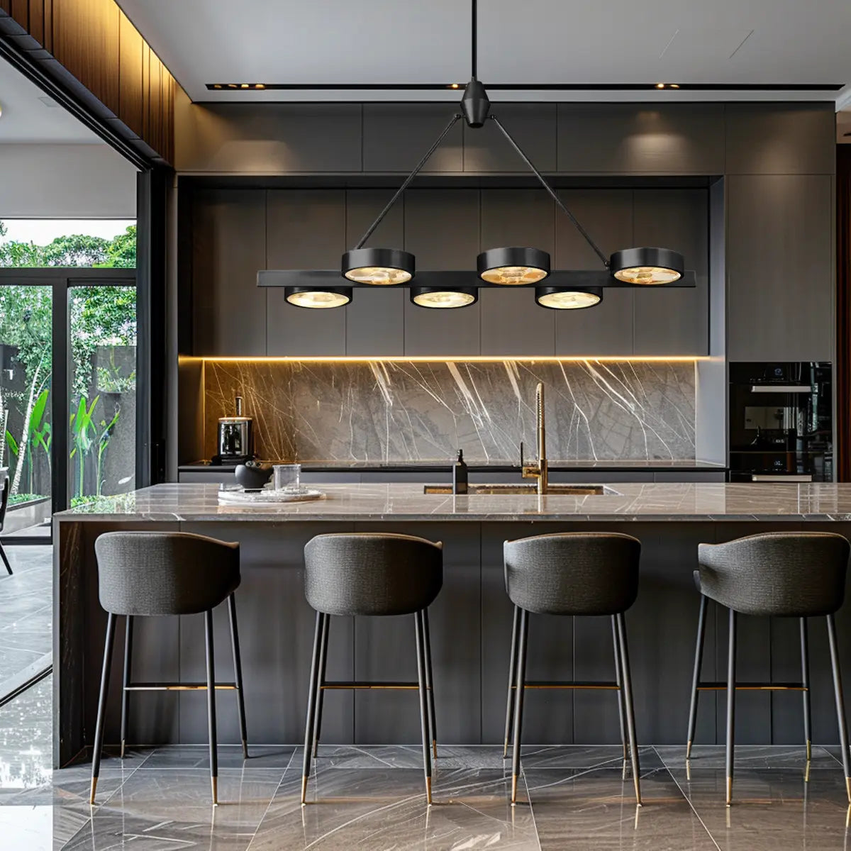 Armlo Rectangle Crystal Chandelier 137cm W