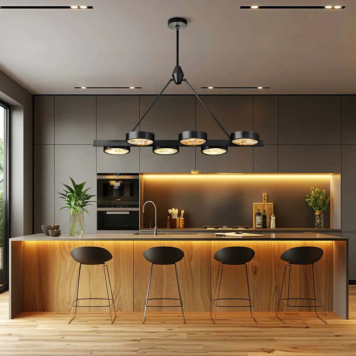 Armlo Rectangle Crystal Chandelier 137cm W