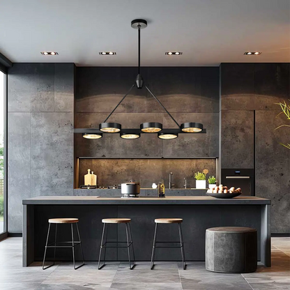 Armlo Rectangle Crystal Chandelier 137cm W