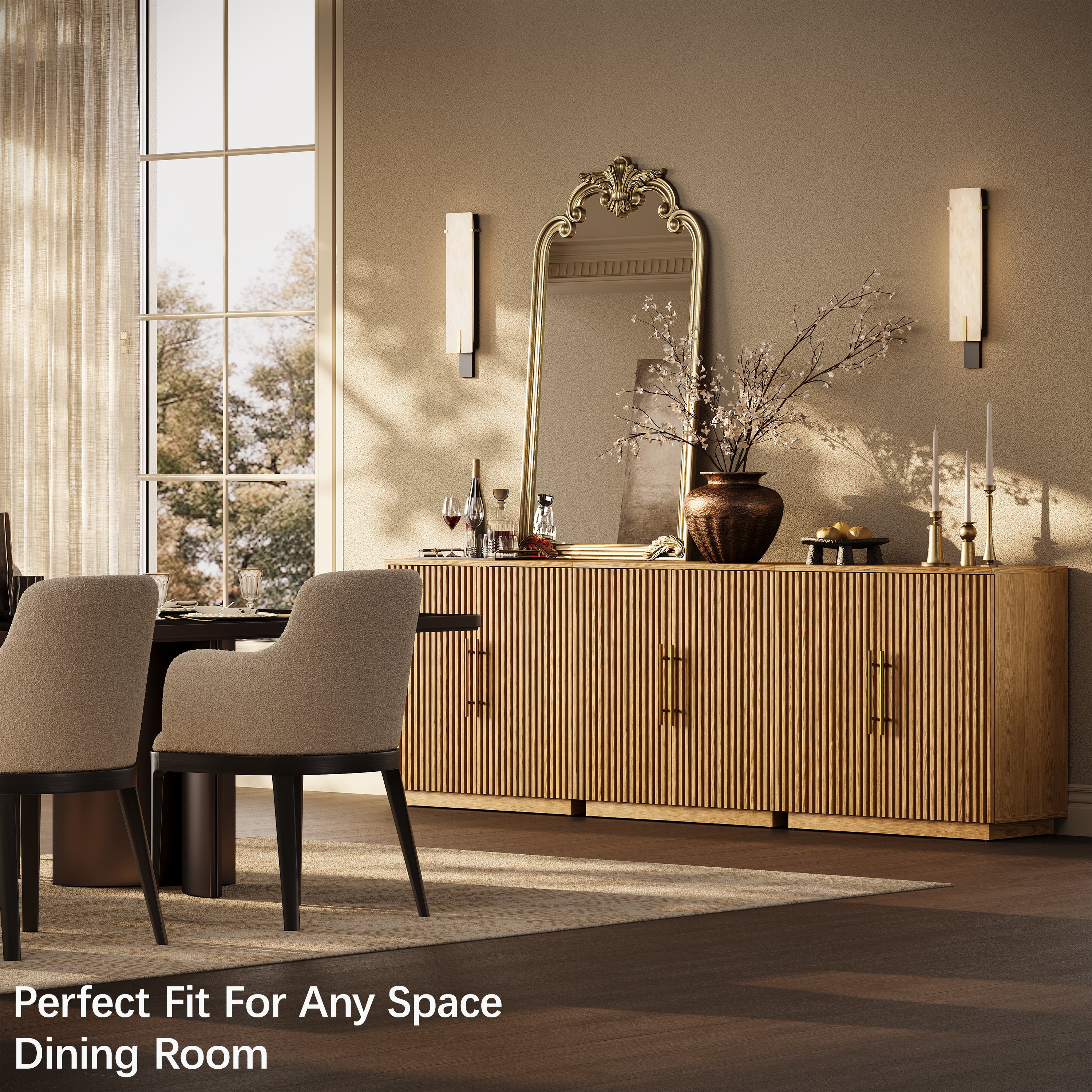 Holt 63″ Oak Media Console(Set of 2)