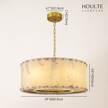 Nivislight Alabaster Round Chandelier 60.9cm