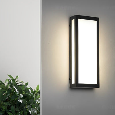Solaris Rectangular Waterproof Outdoor Wall Light