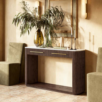 Riley Sintered Stone Console Table 47"W