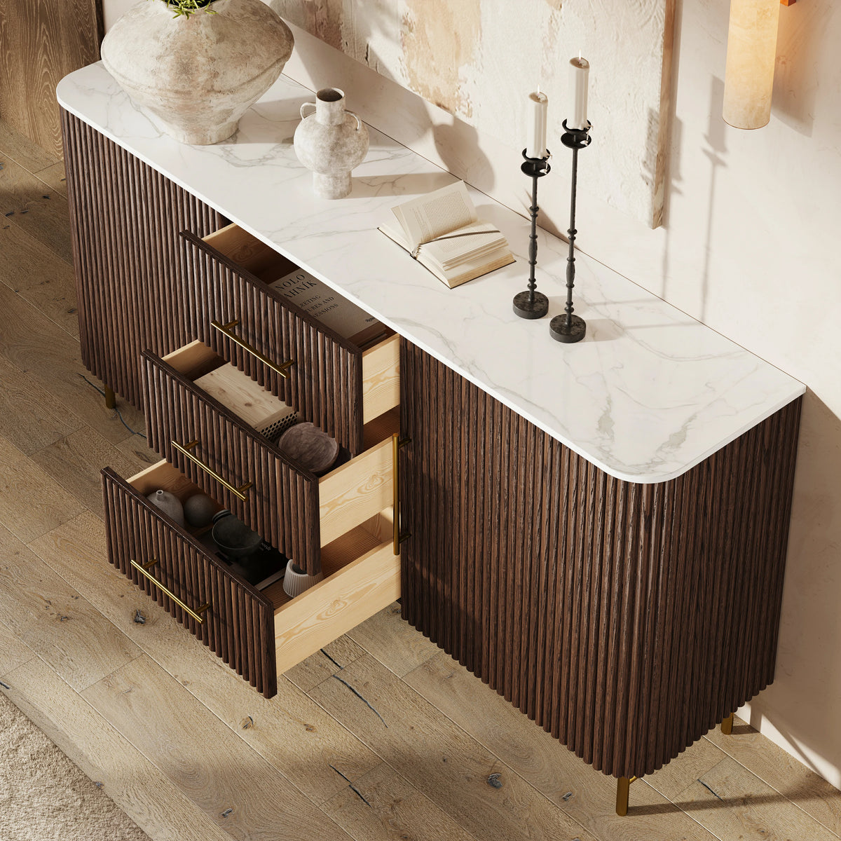Riley Oak Sideboard 67"W