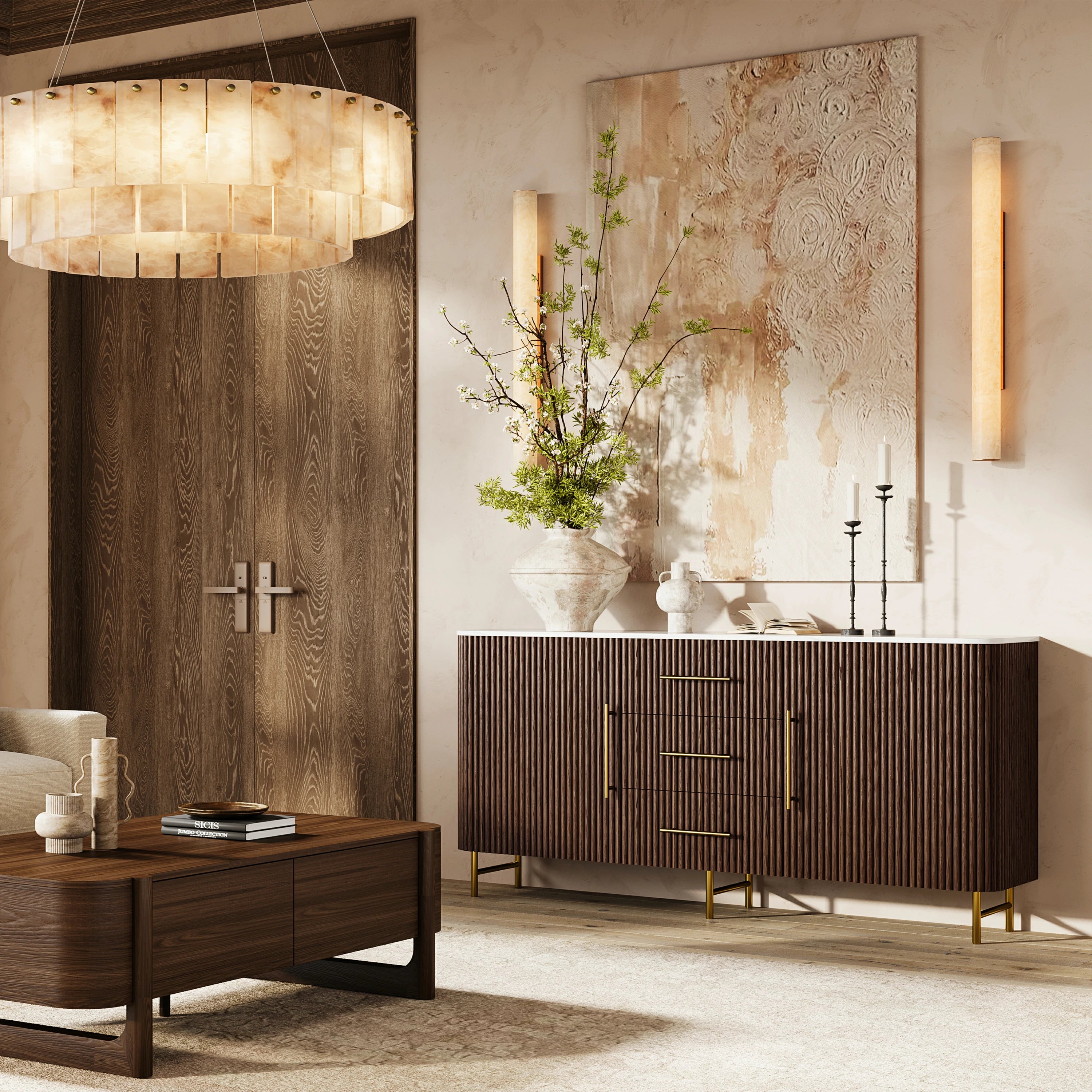 Riley Oak Sideboard 67"W