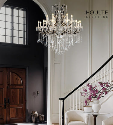 Roco Crystal Classical Round Chandelier 40"D