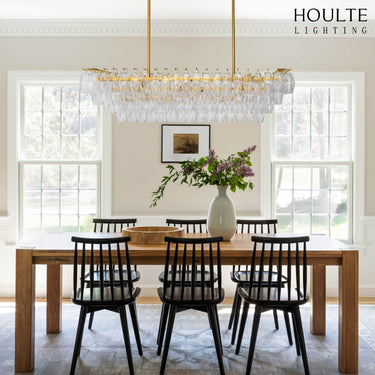 Celestial Drop Glass Crystal Glass Chandelier 137cm W