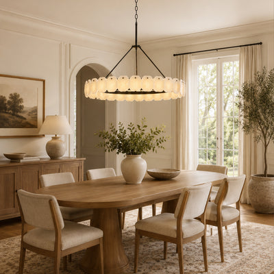 Moira Alabaster Custom Round Chandelier 48"D