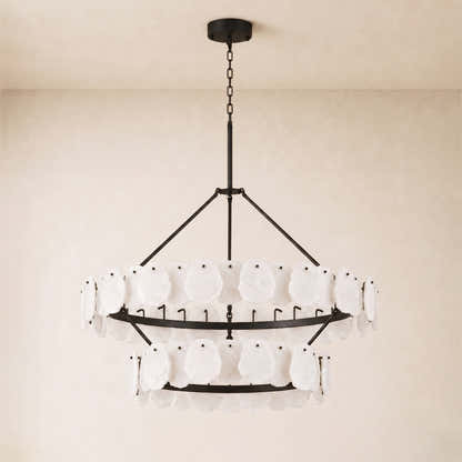Moira Alabaster Custom Round Chandelier 48"D