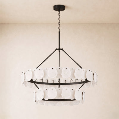 Moira Alabaster Custom Round Chandelier 48"D