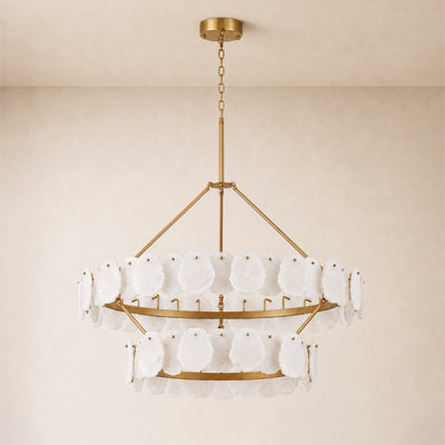 Moira Alabaster Custom Round Chandelier 48"D