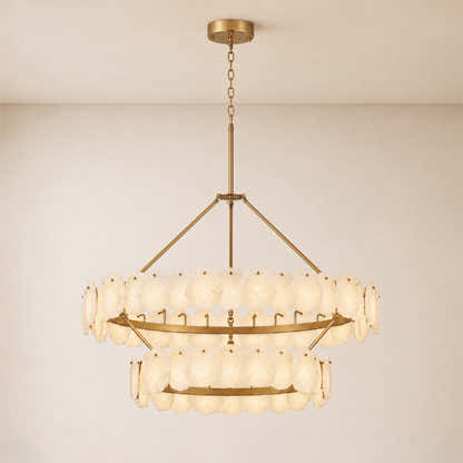 Moira Alabaster Custom Round Chandelier 48"D