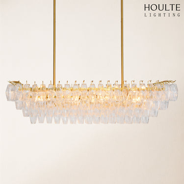 Celestial Drop Glass Crystal Glass Chandelier 137cm W