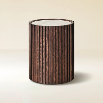 Arden Round Sintered Stone Side Table 16"W