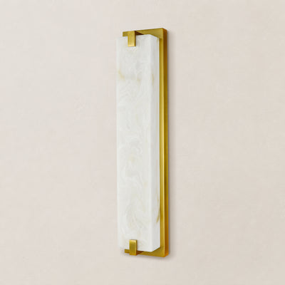 Solvian Resin Rectangular Wall Sconce 18"/24"H