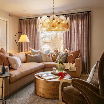 Axiora Glass Round Chandelier