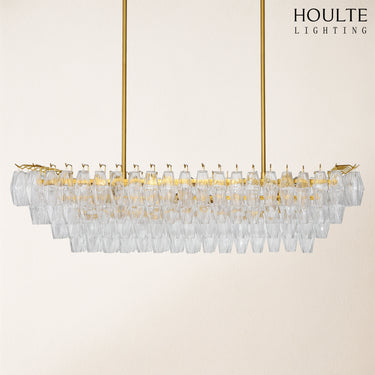 Celestial Drop Glass Crystal Glass Chandelier 137cm W